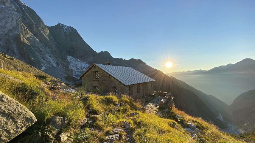 Die Sciora-Hütte soll 2025 wieder zugänglich sein. Foto: Vittorio Scartazzini