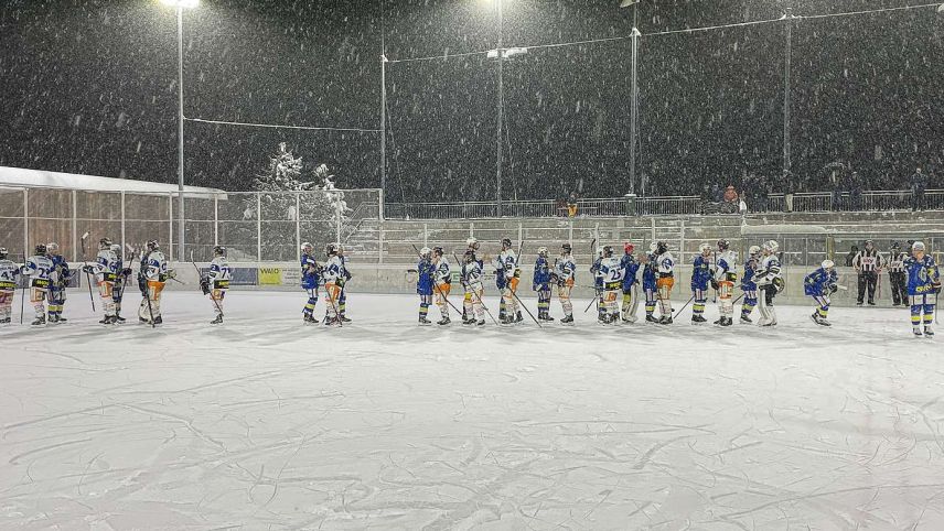 Spielabbruch in St. Moritz. Foto: Reto Stifel
