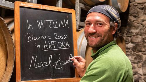 Marcel Zanolari, der Pionier des biologischen Weinanbaus, freut sich über den Nachhaltigkeitspreis und versucht, angesichts der angespannten Situation rund um die «Corona-Hysterie» so positiv wie möglich zu bleiben. Foto: z.Vfg