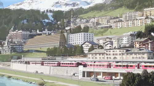 Das geplante Gesundheitsbad könnte vielleicht auch so aussehen: Weniger hoch, dafür breiter und deshalb vielleicht konsenfähiger. Rendering: Tesa/Sauter/Pensa