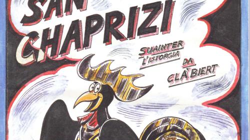 Il gial dal raquint da Cla Biert voul ir a girar pel muond. Cun star sül clucher ha’l vis bler (fotografia: Chasper Pult).