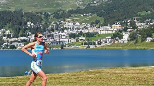 Nicola Spirig hat in St. Moritz den Triathlon und den Duathlon gewonnen. Foto: z.Vfg. 