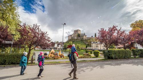 Ladis mit der frühmittelalterlichen Burg Laudeck.  Foto: Daniel Zaugg