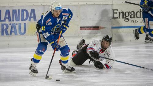 Auch Marc Camichel reihte sich in die Liste der Torschützen für St.Moritz ein.   Foto: Dan Zaugg