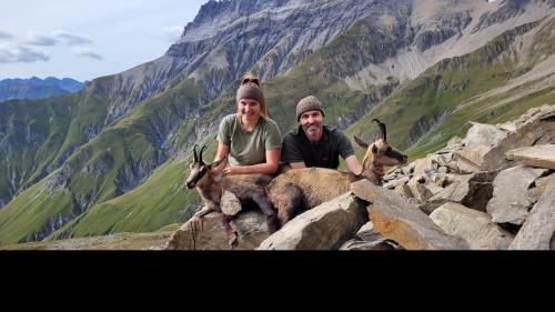 Doppelter Jagderfolg für Tochter Arina und Vater Andrea Carpanetti. Foto: Andrea Carpanetti