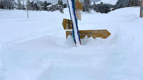 Maloja hatte in den letzten Tagen am meisten mit den niedergehenden Schneemassen zu kämpfen. Foto: Andrea Gutgsell