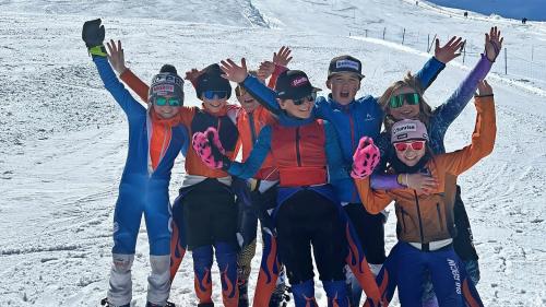 Strahlende Gesichter beim letzten Rennen auf Furtschellas. Foto: Corina Gammeter