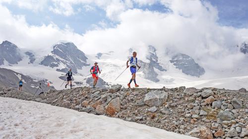 Knapp 2600 Höhenmeter gab es beim Gletschermarathon zu bezwingen. 
Foto: Bernina Ultraks/Nicole Maag