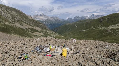 Baustelle auf 2550 Meter über Meer. Foto: Mayk Wendt