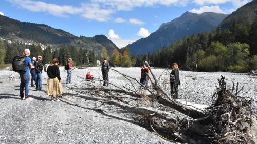 Die Aue Panas-ch bietet Lebensraum für Flora und Fauna. Foto: Fadrina Hofmann