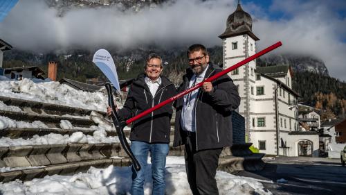 Der neue und der alte Präsident: Markus Moser und Martin Hug. Foto: Daniel Ammann