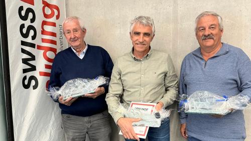 Heinz Thoma, Donald Holstein und Lorenzo Mevio (von links) Foto: Swiss Sliding