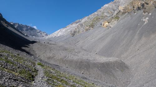 Der Blockgletscher Val Sassa im Schweizerischen Nationalpark. Foto: Hans Lozza