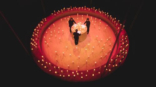 Die drei Sänger am Rorate-Konzert.
Foto: Benjamin Hofer