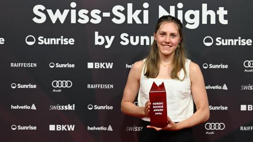 Marina Kälin, Nordic Rookie des Jahres 2023/24 von SwissSki. Foto: SwissSki