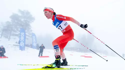 Nadja Kälin zeigt ein starkes Rennen am Holmenkollen (Foto: Nordic Focus).
