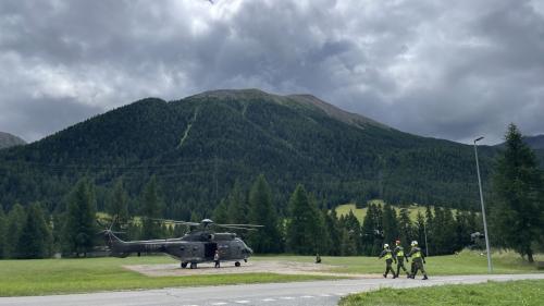 Evakuierungsübung mit Super Puma. Foto: Fadrina Hofmann