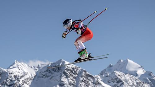 Zwischen dem 13. und 21. März 2026 werden auf Corviglia Junioren-Weltmeisterschaften im Ski- und Snowboardcross ausgetragen. Foto: Swiss-Ski