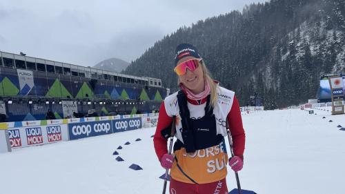 Fabiana Wieser an den Nordischen Weltmeisterschaften im slowenischen Planica. Foto: z.Vfg