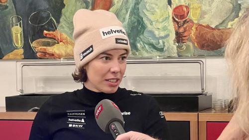 Michelle Gisin die in allen Disziplinen startet, freut sich auf die Speedrennen in St.Moritz. Foto: Swiss Ski