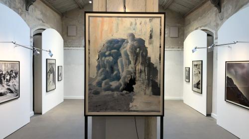 Blick in die Ausstellung von Douglas Mandry im St. Moritzer Forum Paracelsus.
Foto: Marie-Claire Jur