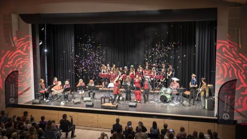 Gute Musik und gute Laune auf der Bühne. Foto: Nicole Badertscher