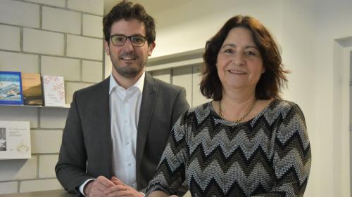 Linus Peter (SP) und Anna Giacometti (FDP) vertreten verschiedene Standpunkte bei der Initiative einer 13. AHV-Rente. Foto Fadrina Hofmann