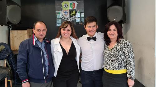 Von links nach rechts: Alfredo da Silva Antunes, Diana Gouveia Antunes, Danny Gouveia Antunes, Alia Zita do Carmo Gouveia Antunes.	Foto: z. Vfg