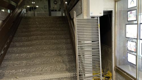 Das Treppenhaus. Foto: Kantonspoliozei Graubünden