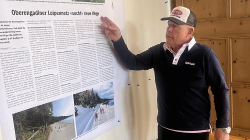 Daniel Bosshard, Gemeindepräsident von Silvaplana, informierte am 1. April die Anwesenden einer Informationsveranstaltung über den Projektplan.