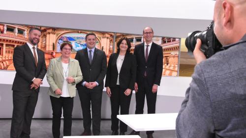 Die künftigen fünf Nationalrätinnen und Nationalräte (Foto: Nicolo Bass).