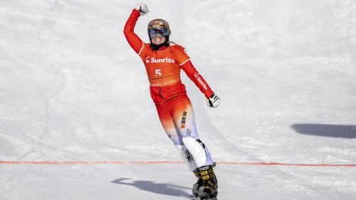 Julie Zogg fährt in Scuol auf den dritten Rang. Foto: Mayk Wendt
