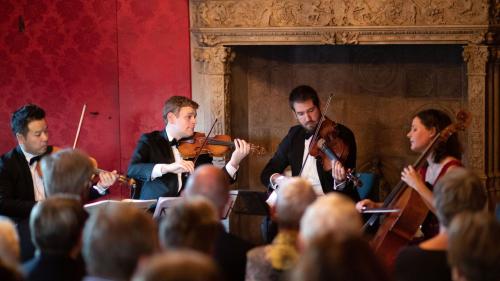 Il Quartett Stradivari l’on passà pro’l concert tuottafat special i’l Chastè da Tarasp (fotografia: mad).