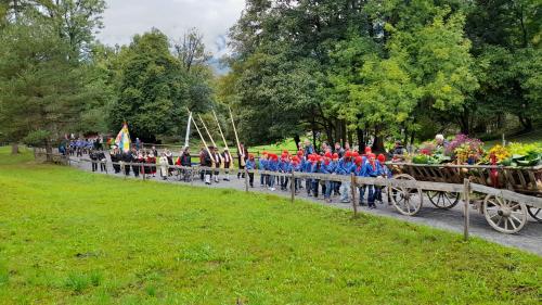 La Festa da la racolta es statta üna da las 16 tradiziuns d’utuon svizras a la «Festa da las festas» i'l museum a Ballenberg (fotografia: mad).