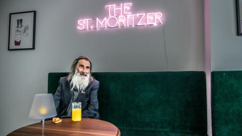 Das Dorforiginal von St. Moritz: Adolf Haeberli, wie man ihn kannte.  Foto: Giancarlo Cattaneo