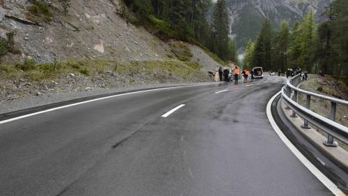 Die Unfalstelle auf dem Ofenpass.