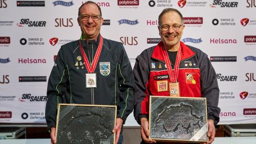 Silbermedaillengewinner Silvio Städler und Bronzemedaillengewinner Giorgio Murbach. Foto: Pressebild