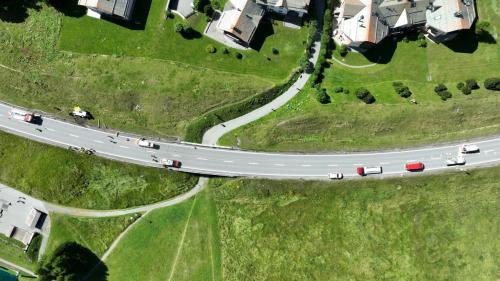 Die Unfallstelle. Foto: Kantonspolizei Graubünden