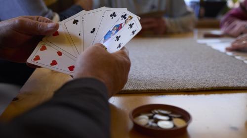 Chi chi giova suvent, nu giova per guadagnar, mabain perquai chi’d es flot», disch Silvia Steiner, manadra d’ün cuors da tschinquina a Lavin (fotografia: Michael Steiner).