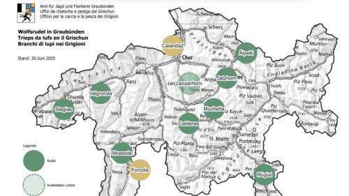 Karte: Amt für Jagd und Fischerei Graubünden