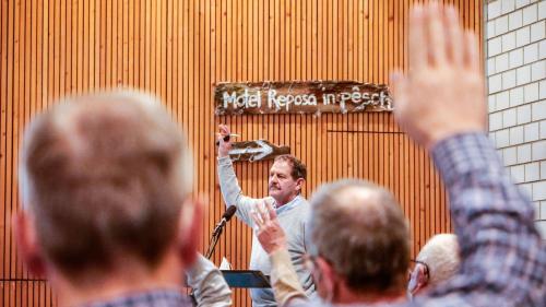 Il president cumünel Riet Campell. fotografia: Jon Duschletta