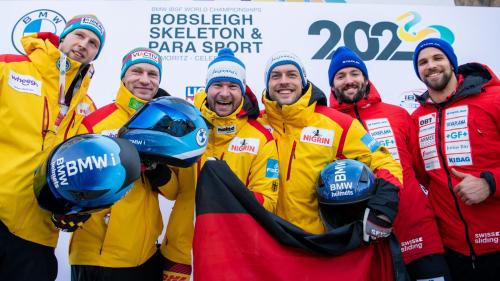 Von links: Team Friedrich (GER), Team Lochner (GER), Team Vogt (SUI) (Foto: Viesturs Lacis)
