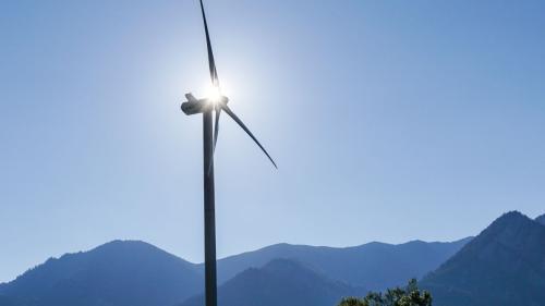 Windkraftanlage Haldenstein. Archivfoto: Jon Duschletta