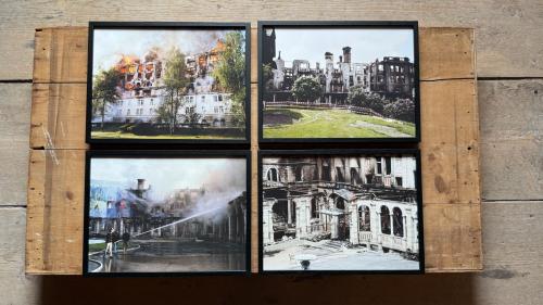 Fotografias dal incendi dal hotel Waldhaus Vulpera. fotografia: Fadrina Hofmann