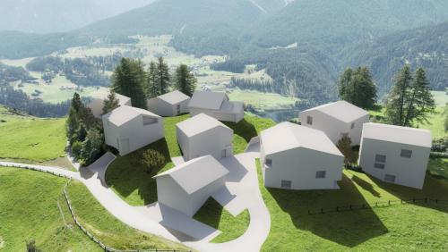 Ün ulteriur pass pel resort da vacanzas Paradis a Ftan (illustraziun: Fanzun AG)