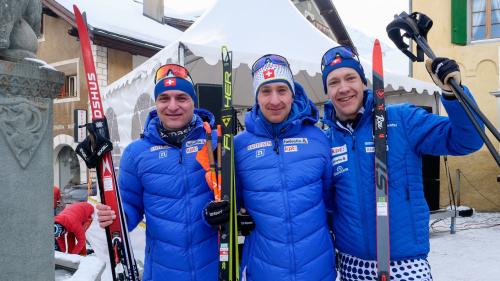 V. l.: Nico Walther, Marino Capelli und Gian Flurin Pfäffli. Foto: Jon Duschletta