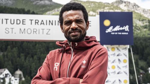 Tadesse Abraham ist derzeit in St. Moritz und bereitet sich mit seinen Teamkollegen auf die Olympischen Spiele vor. 		Foto: Denise Kley