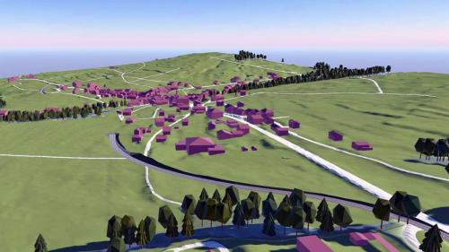 Il concept prevezza ün sviamaint cun ün tunnel a l’ur nord (schnestra) da Sta. Maria (visualisaziun: Chantun Grischun).