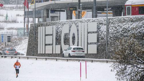 «Welcome» to St. Moritz. Foto: Jon Duschletta