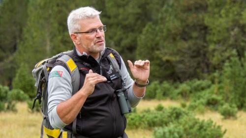 Il directer dal Parc Naziunal Svizzer, Ruedi Haller, es eir illa suprastanza da l’Alparc (fotografia: mad).